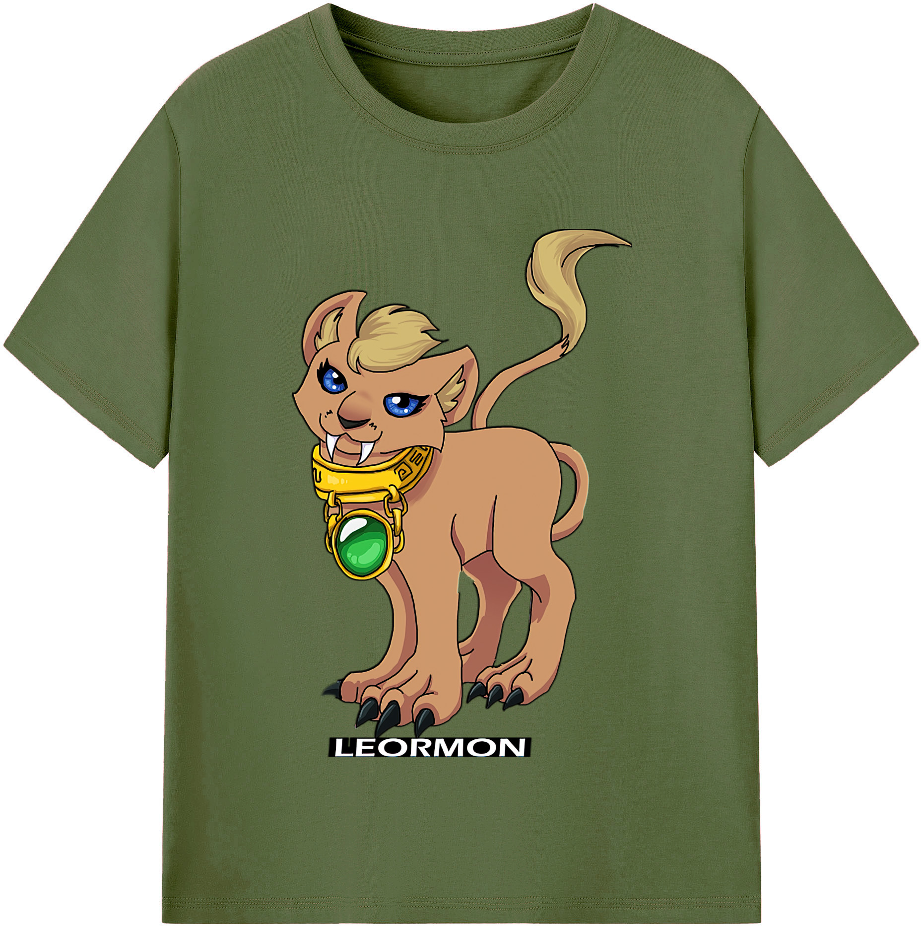 （画像用） Digimon デジタルモンスター/デジモン 綿100％半袖Tシャツ（フロントプリント）